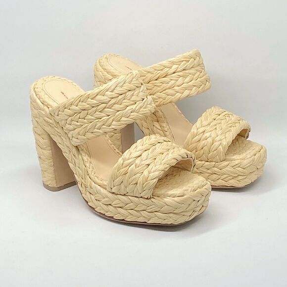 Bottega Veneta Trinity Weave Raffia Platform Sandals size 36 - Picture 5 of 15